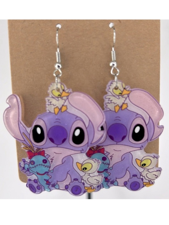 Fashion Jewelry Jewelry - Acrylic Lilo and Stitch Earrings Cute Characters Fashion Jewelry